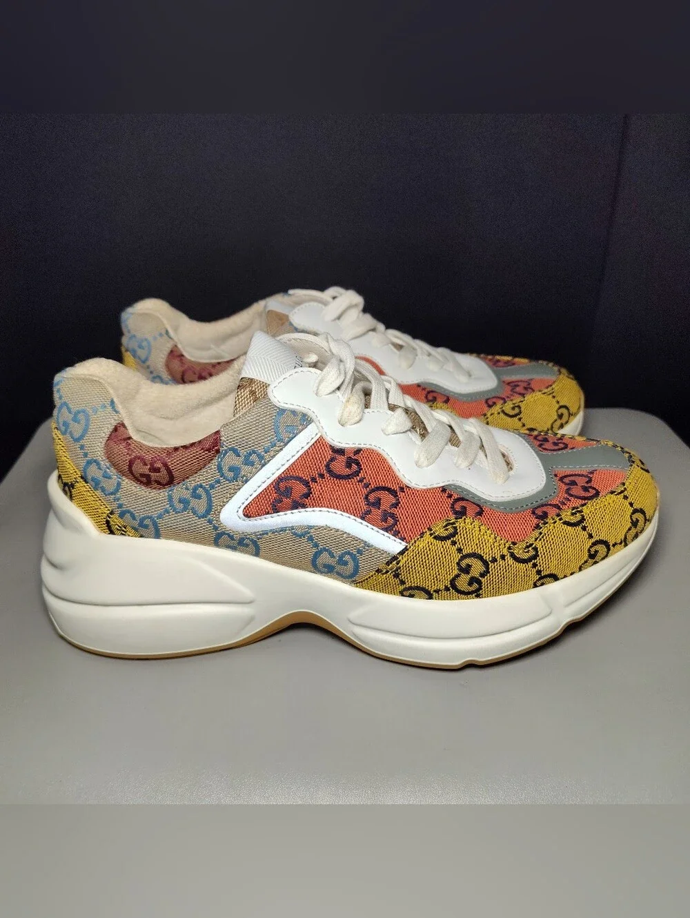 Size 7 - Gucci Rhyton GG Monogram - Multi-Color W